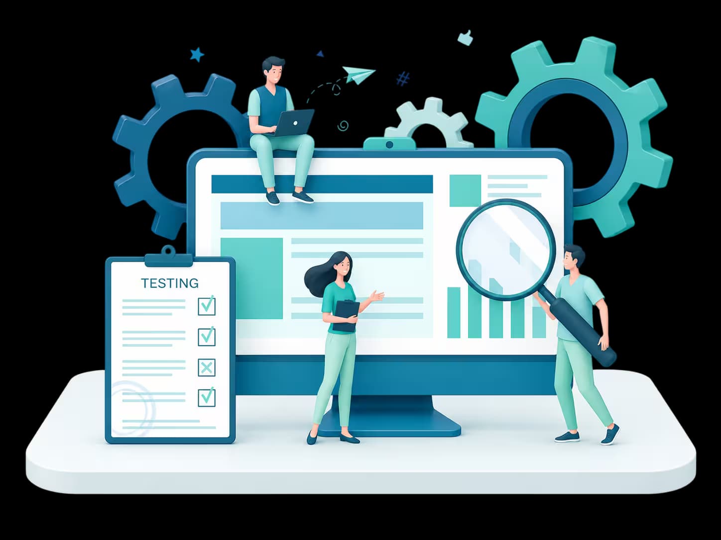IT outsourcing illustration